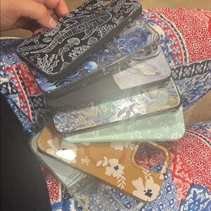 Assorted Phone Cases - Black, Blue, Green, Gold